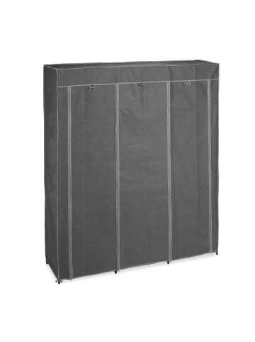 relaxdays Stoffschrank in Anthrazit - (B)147 x (H)172 x (T)43 cm