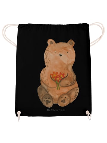 Mr. & Mrs. Panda Stofftasche Bär Dankbar ohne Spruch in Schwarz
