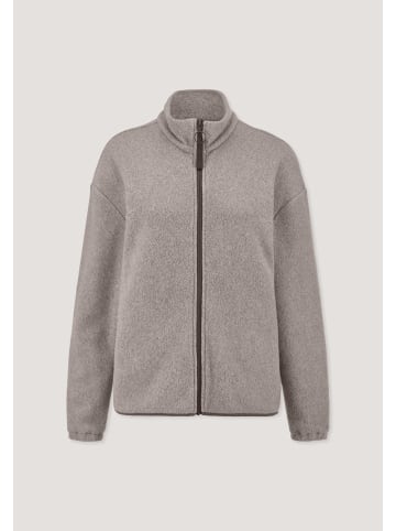 Hessnatur Fleece Jacke in mandelbraun