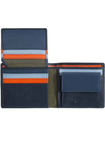 DuDu Tullio Geldbörse Leder 10.5 cm navy