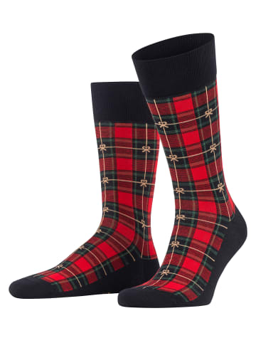 Burlington Socken X-Mas Tartan in Black