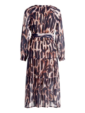 Betty Barclay Stufenkleid langarm in Dark Blue/Rosé