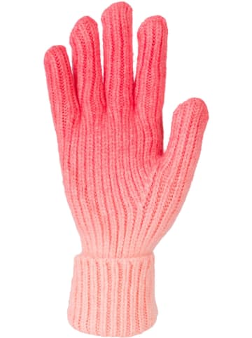 styleBREAKER Strickhandschuhe mit Farbverlauf in Koralle-Apricot