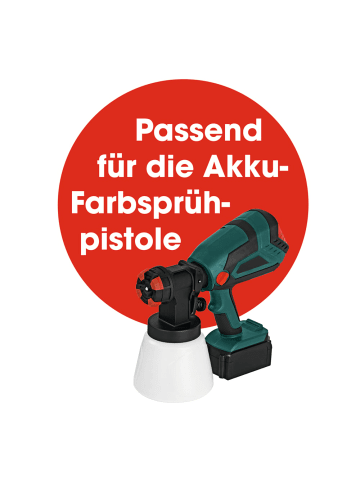 EASYmaxx Farbbehälter 1000ml weiß Akku-Farbpistole Weiß