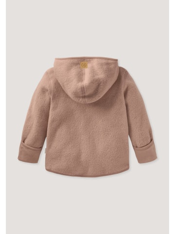 Hessnatur Fleece-Jacke in helles terrakotta