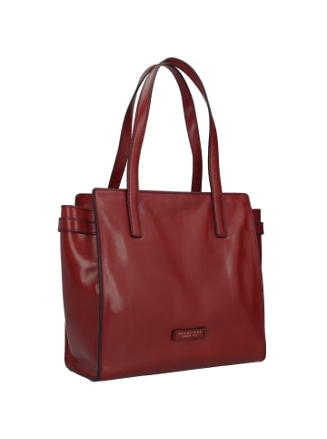 The Bridge Bianca Schultertasche Leder 31 cm in red currant-gold