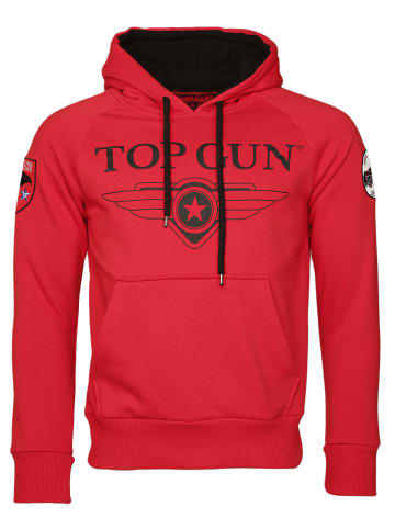 TOP GUN Hoodie Defender TG20191012 in red