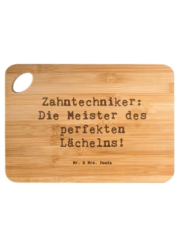 Mr. & Mrs. Panda Küchenbrett Spruch Zahntechniker Lächeln mit Sp... in Braun