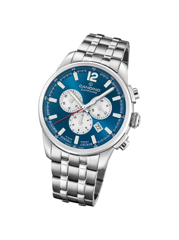 Candino Chronograph-Armbanduhr Candino Sport silber groß (ca. 44mm)
