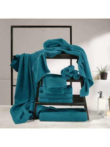 REDBEST Frottier Waschhandschuh 4er-Pack Oceanside in petrol