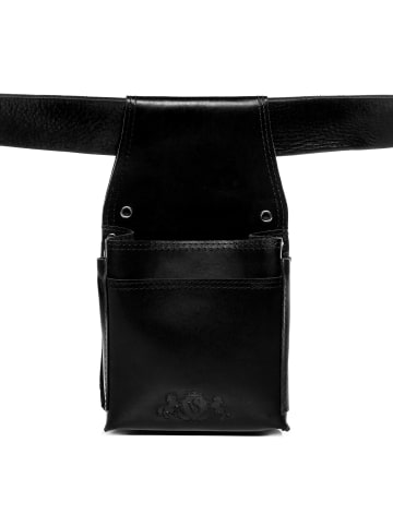 SID & VAIN Leder-Kellnerholster echt Leder Waitress groß schwarz-holster in schwarz