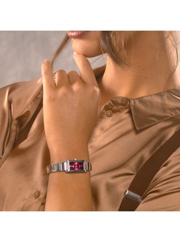 Festina Damenarmbanduhr Quarz Rechteckig Rot