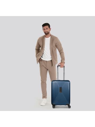 Redolz Essentials 14 4-Rollen Kabinentrolley 55 cm slim in dark blue metallic