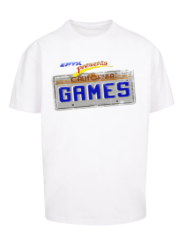 F4NT4STIC Heavy Oversize T-Shirt California Games Plate in weiß