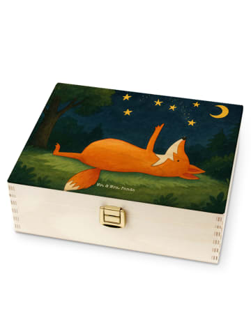 Mr. & Mrs. Panda Teebox Fuchs Sterne Design ohne Spruch in Weiß