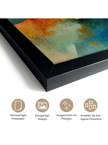 MuchoWow Poster mit Leiste Geometrie