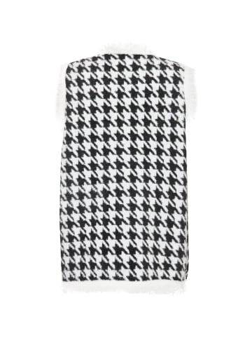 zitha Damen Ärmellose Jacke in Wollweiss Schwarz