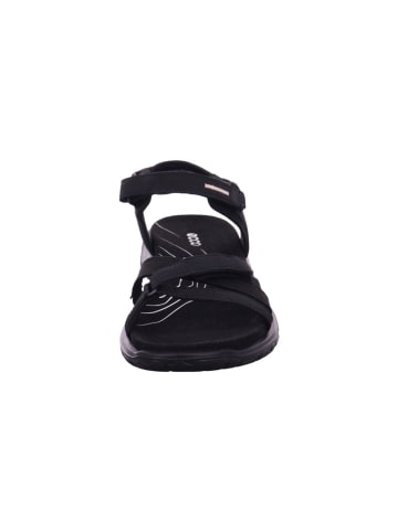 Ecco Damensandalette sportlich flach Outdoor in  Schwarz