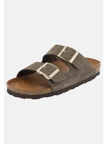 ROHDE Pantoletten Alba in Mocca