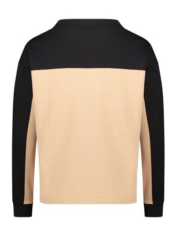 Betty Barclay Sweatshirt mit Stehkragen in Patch Beige/Black