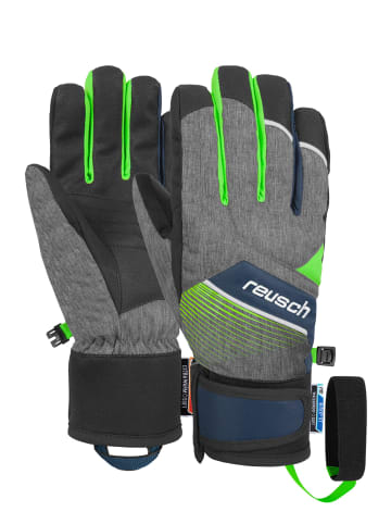 Reusch Fingerhandschuhe Ferdi R-TEX® XT Junior in black melange / neon green