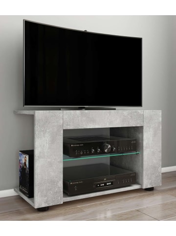 ebuy24 TV Tisch PlexaloL 2 Beton  70 x 30 cm