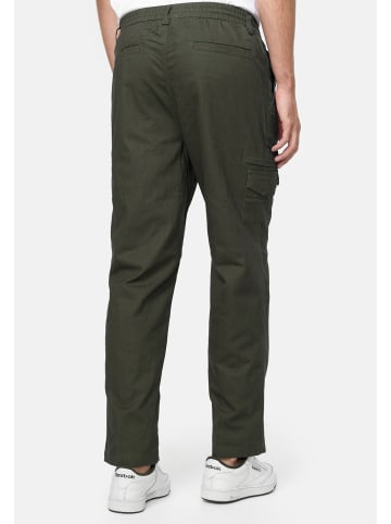 EGOMAXX Cargo Stoff Hose Straight Leg Chino Freizeit Pants aus Baumwolle in Olive
