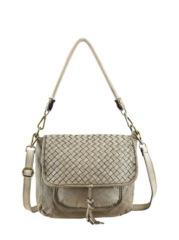 collezione alessandro Schultertasche " Eddie " in taupe