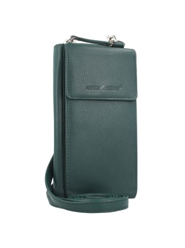 Greenburry Nappa Handytasche RFID Leder 8 cm in tannengrün