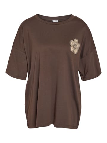 Noisy may Oversized T-Shirt in Chocolate Brown