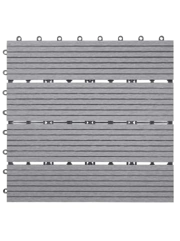 MCW WPC Bodenfliese Sarthe, Basis, grau linear