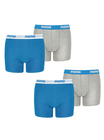 Puma Boxershorts BASIC BOXER 4P in 417 - blue/grey