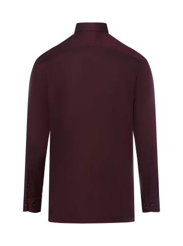 OLYMP  Hemd in bordeaux marine - 0002