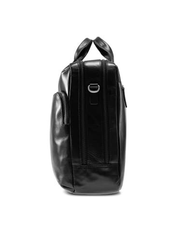 Jost Skagen Aktentasche Leder 40 cm Laptopfach black