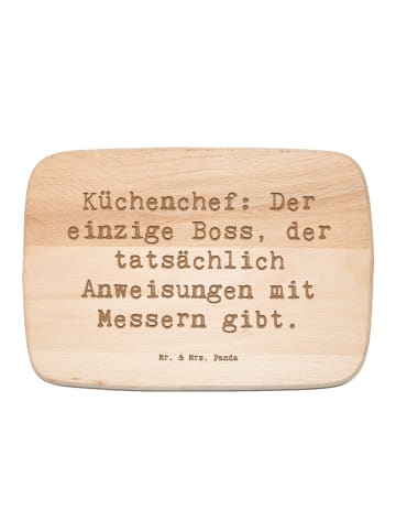 Mr. & Mrs. Panda Frühstücksbrett Spruch Koch Anleitung mit Spruch in Transparent