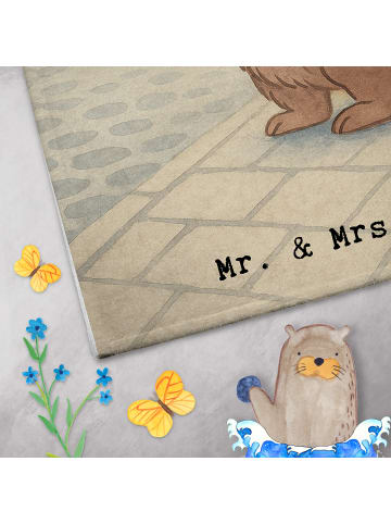 Mr. & Mrs. Panda Handtuch Klein Polizist Leidenschaft Design mit... in Weiß