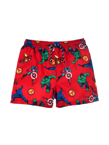 Avengers Badehose Shorts in Rot