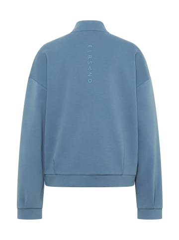 ELBSAND Zip-Jacke mit Stehkragen in Coast Blue