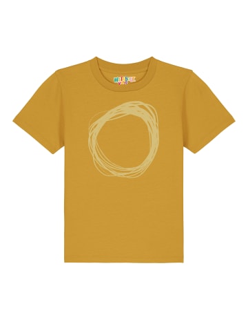 wat? Apparel T-Shirt Kreis in Ocker