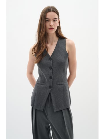InWear Weste DalyaIW Gerade Passform in Medium Grey Melange
