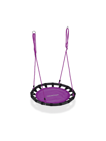 relaxdays Nestschaukel in Lila - Ø 80 cm