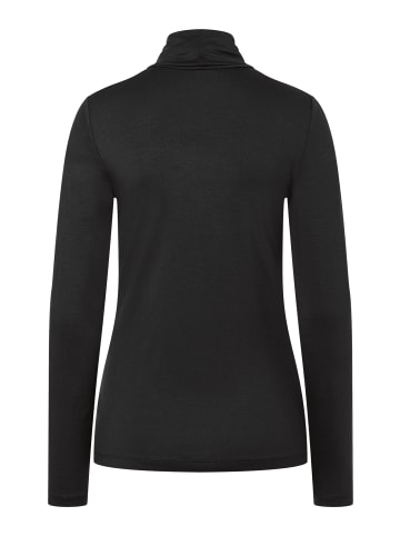 More & More softes Basic-Rollkragenshirt in black