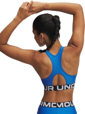 Under Armour Sport-BH "Heatgear Mid Branded" in Blau