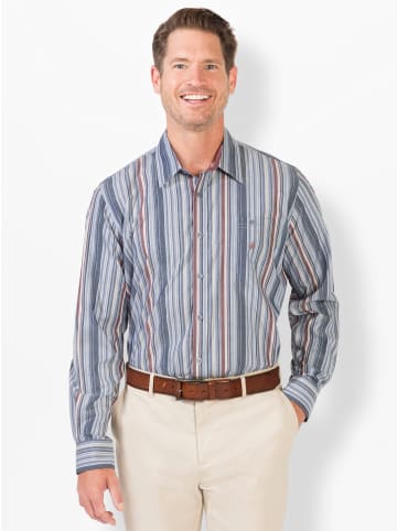 WITT WEIDEN Langarm-Hemd in blau-gestreift