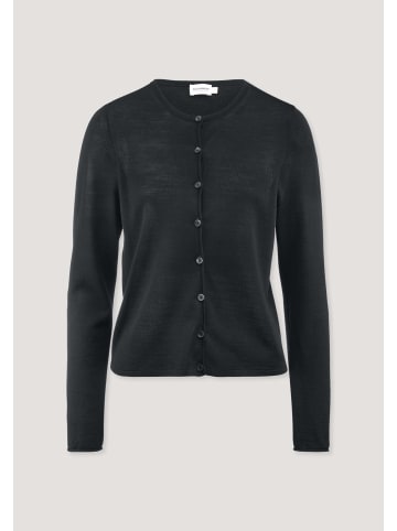 Hessnatur Strick Jacke in schwarz
