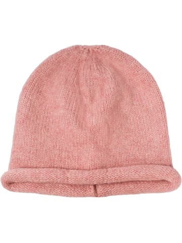 styleBREAKER Oversize Strickbeanie mit Rollrand in Altrose