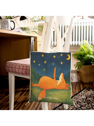 Mr. & Mrs. Panda Beutel Fuchs Sterne Design ohne Spruch in Weiß