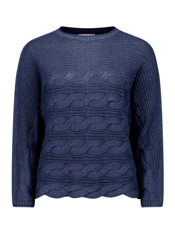 Betty Barclay Strickpullover mit Struktur in dunkelblau