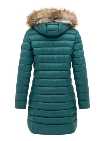 Marikoo Steppmantel Rose-Stepp in Ocean Green2