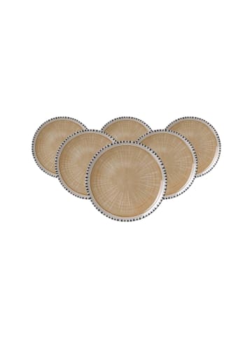 Ritzenhoff & Breker 6er Set Dessertteller Natura ø 20,5 cm in Creme